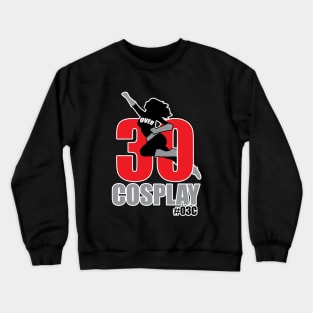 white edge Over30cosplay gals logo Crewneck Sweatshirt